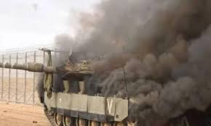 حزب الله يهاجم دبابة ميركافا في تلة العويضة 