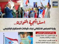 استراتيجية التوازن.. رؤية المجلس الانتقالي لبناء شراكات الاستقرار الإقليمي (إنفوجراف)