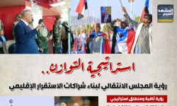 استراتيجية التوازن.. رؤية المجلس الانتقالي لبناء شراكات الاستقرار الإقليمي (إنفوجراف)