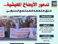 تدهور الأوضاع المعيشية.. خنق متعمد للمجتمع الجنوبي (إنفوجراف)