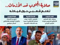 صلابة الجنوب ضد الأزمات.. تلاحم شعبي حول قيادته (إنفوجراف)