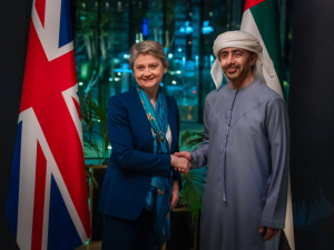 عبدالله بن زايد يبحث مع وزيرة خارجية بريطانيا التطورات في المنطقة