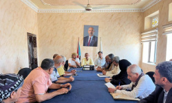 فريق من انتقالي عدن يتفقد سير العمل التنظيمي بالقيادة المحلية لخورمكسر