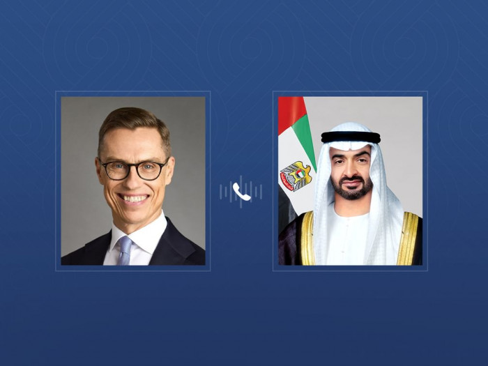 رئيس الإمارات يتلقى اتصالاً هاتفياً من نظيره الفنلندي