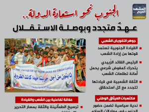 الجنوب نحو استعادة الدولة.. عهد متجدد وبوصلة الاستقلال (إنفوجراف)
