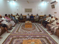 وفد انتقالي وادي حضرموت يزور المناضلين بخضر وبالراشد