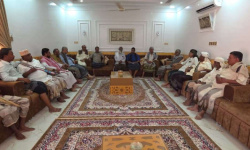 وفد انتقالي وادي حضرموت يزور المناضلين بخضر وبالراشد