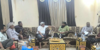 أمين الانتقالي يزور اللواء شكري برفقة وفد عسكري