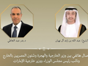 هاتفياً.. وزير الخارجية المصري يبحث مع نظيره الإماراتي التطورات الإقليمية