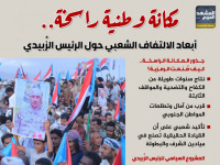 مكانة وطنية راسخة.. أبعاد الالتفاف الشعبي حول الرئيس الزُبيدي (إنفوجراف)