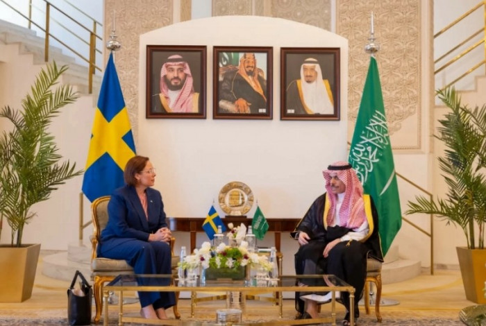 وزير الخارجية السعودي يستقبل نظيرته السويدية في الرياض وزير الخارجية السعودي يستقبل نظيرته السويدية في الرياض