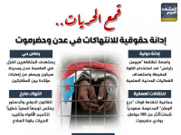 قمع الحريات.. إدانة حقوقية للانتهاكات في عدن وحضرموت (إنفوجراف)