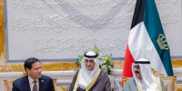 أمير الكويت وزير الخارجية الأمريكي يبحثان المستجدات في المنطقة
