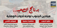 برنامج التصعيد.. ميادين الجنوب تواجه أدوات الوصاية (إنفوجراف)