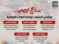 برنامج التصعيد.. ميادين الجنوب تواجه أدوات الوصاية (إنفوجراف)