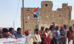 تظاهرة في الطلح رفضا للتدخلات الخارجية في الشأن الجنوبي