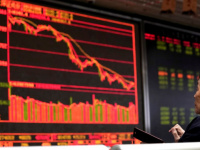 هبوط الأسهم الصينية بنهاية التعاملات وسط توترات جيوسياسية