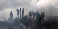 مقتل أربعة فلسطينيين بينهم طفلان في غارات إسرائيلية على غزة