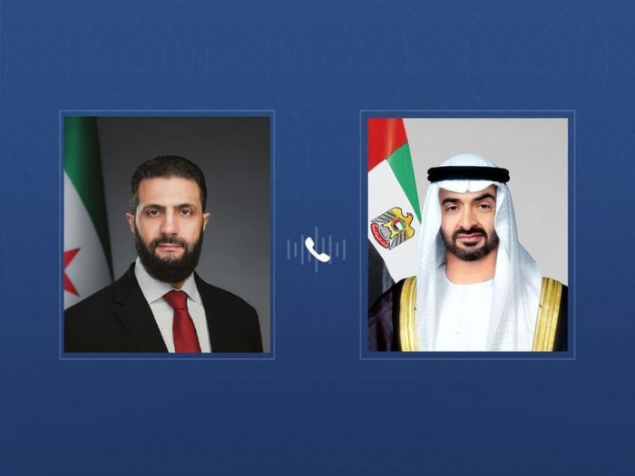 رئيس الإمارات يبحث مع والشرع علاقات التعاون المشتركة والتطورات الإقليمية رئيس الإمارات يبحث مع والشرع علاقات التعاون المشتركة والتطورات الإقليمية