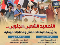 التصعيد الشعبي الجنوبي.. وعي يسقط رهانات الفشل ومخططات الوصاية (إنفوجراف)