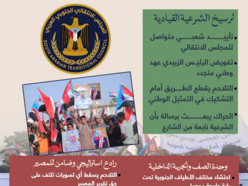 رسالة الميدان الجنوبي.. تجديد التفويض للرئيس الزُبيدي (إنفوجراف)