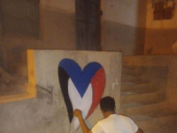 مراكز "انتقالي سيئون" تطلق حملة ميدانية لرسم الأعلام والشعارات الجنوبية