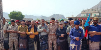 بحضور الحالمي.. تشييع الشهيد عبدالرحيم الردفاني في موكب مهيب