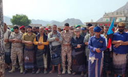 بحضور الحالمي.. تشييع الشهيد عبدالرحيم الردفاني في موكب مهيب