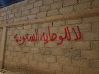 ثوار شباب حضرموت ينفذون حملة كتابات جدارية رفضًا للوصاية السعودية