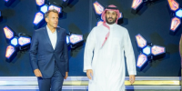 محمد بن سلمان وماكرون في ختام مونديال الرياضات الإلكترونية بباريس