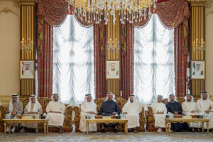 رئيس الإمارات وحاكم رأس الخيمة يعزيان في وفاة حرم محمد بن بطي آل حامد