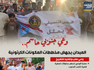 وعي جنوبي حاسم.. الميدان يجهض مخططات المكونات الكرتونية (إنفوجراف)
