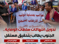 تدويل انتهاكات سلطات الوصاية.. الجنوب يطالب بتحقيق مستقل (إنفوجراف)