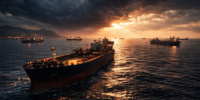 استمرار تراجع حركة السفن بهرمز وغياب ناقلات النفط