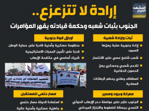 إرادة لا تتزعزع.. الجنوب بثبات شعبه وحكمة قيادته يقهر المؤامرات (إنفوجراف)