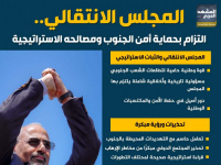المجلس الانتقالي.. التزام بحماية الجنوب ومصالحه الاستراتيجية (إنفوجراف)