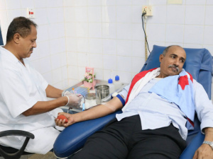 الجمعية الوطنية تنظم حملة تبرع بالدم لجرحى القوات الجنوبية