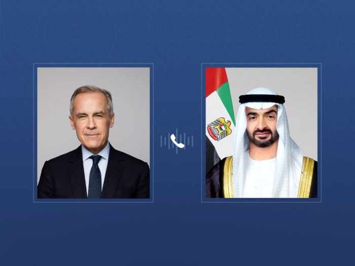 محمد بن زايد يتلقى اتصالاً هاتفياً من رئيس وزراء كندا محمد بن زايد يتلقى اتصالاً هاتفياً من رئيس وزراء كندا
