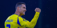 منتخب البرتغال يحتفل بهدف رونالدو مع النصر السعودي