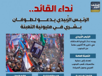 نداء القائد.. الرئيس الزُبيدي يدعو لطوفان بشري في مليونية التعبئة (إنفوجراف)