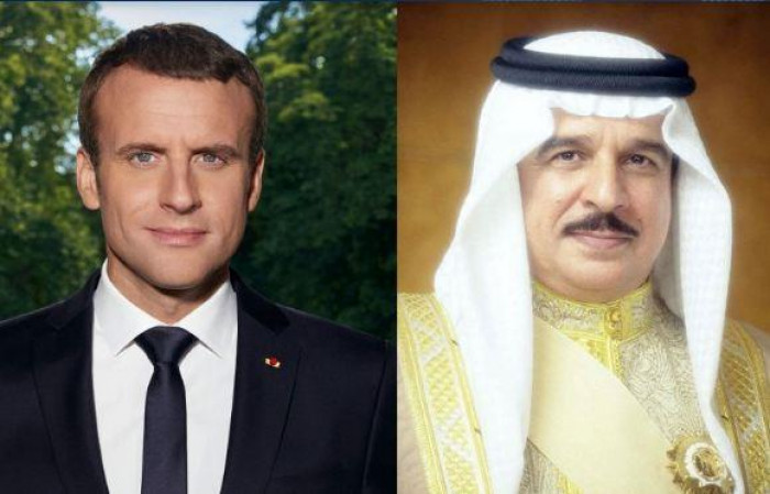 عاهل البحرين والرئيس الفرنسي يبحثان مستجدات الأوضاع في المنطقة