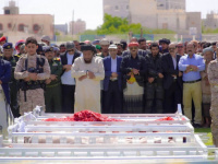 شبوة تُشيع 75 شهيداً من ضحايا العدوان الحوثي الإرهابي