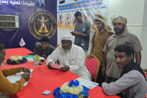 انتقالي السوم يواصل تسجيل المواطنين والشباب في التعبئة الشعبية العامة للدفاع عن الجنوب
