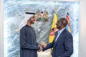 رئيس كينيا يستقبل شخبوط بن نهيان لبحث تعزيز الشراكة مع الإمارات