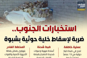 استخبارات الجنوب.. ضربة لإسقاط خلية حوثية بشبوة (إنفوجراف)