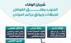 شريان الوفاء.. الجنوب يطلق القوافل للجبهات ويوثق جرائم الحوثي (إنفوجراف)